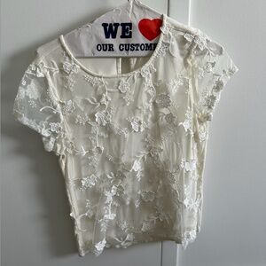 White Lacey Shirt
